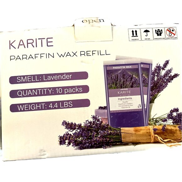 PARAFFIN WAX REFILLS 10 Pack Lavender Scented Paraffin Wax  In Box - NIP - Picture 1 of 7